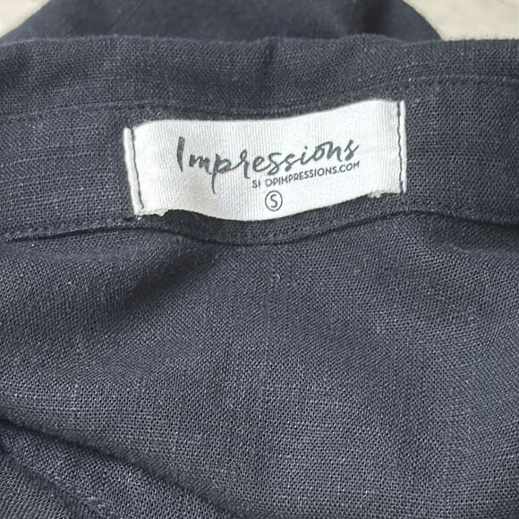 Impressions Tiered Ruffle sleeveless Top - Picture 9 of 11